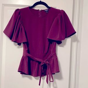 Express peplum blouse, size XS